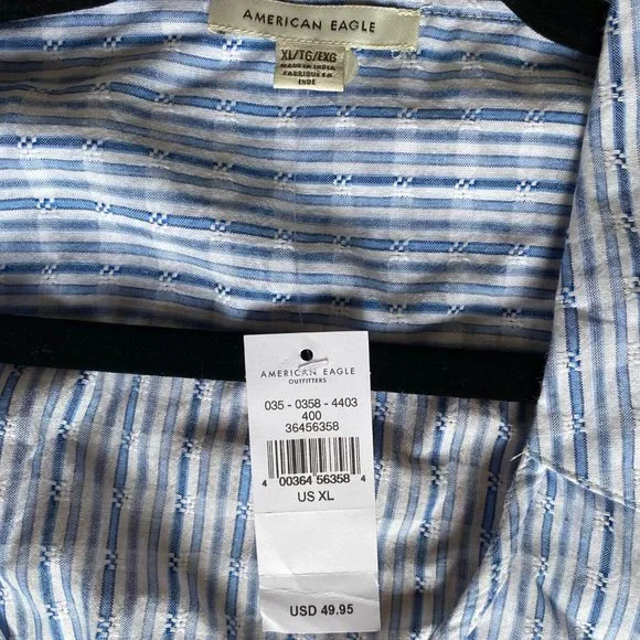 NWT: American Eagle Long-Sleeve Wrap Tie-Front Blouse - XL - Picture 3 of 3